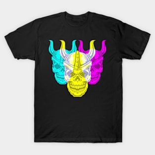 Tri-Portrait Skull - DS19 T-Shirt